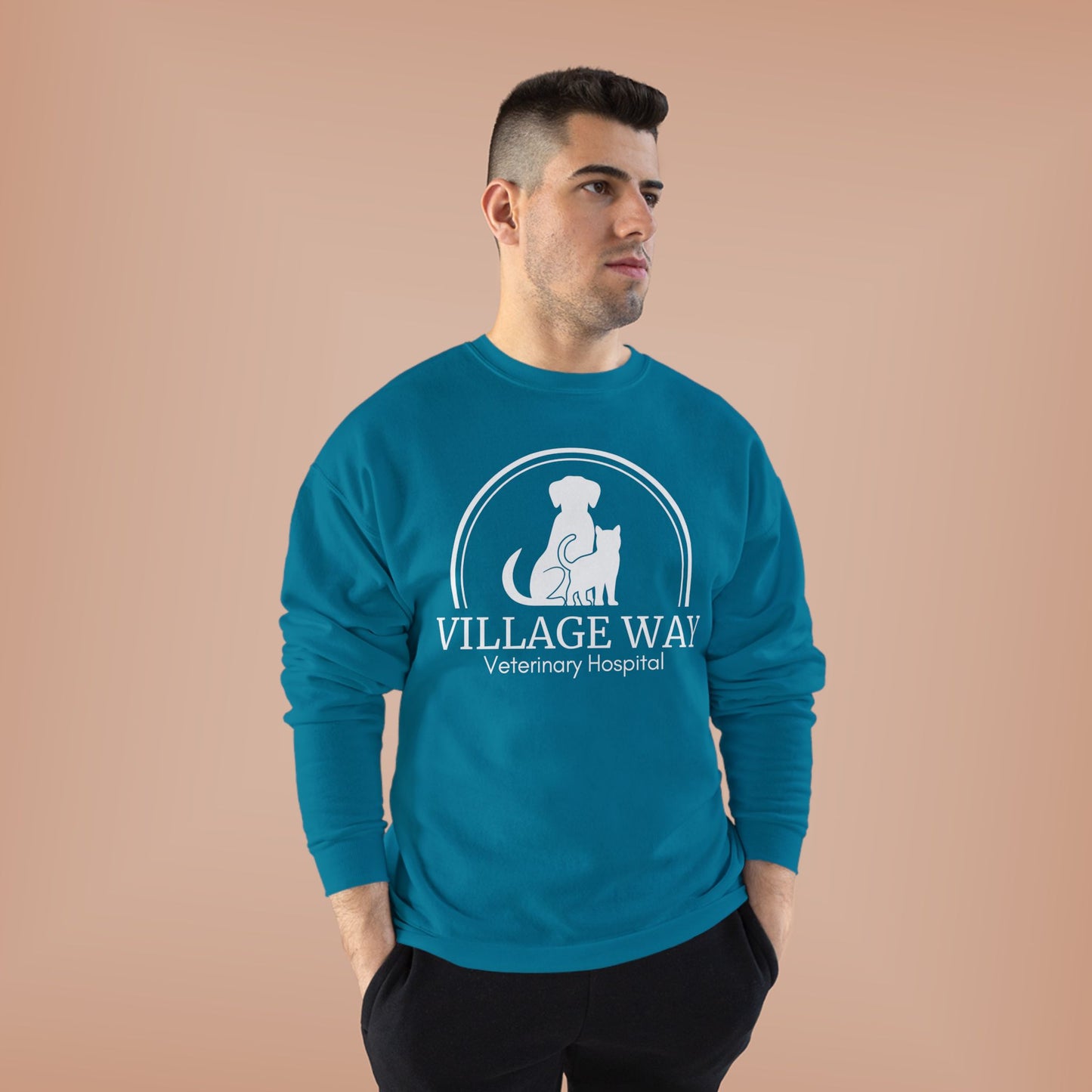 Village Way Veterinary Hospital Crewneck Sweatshirt