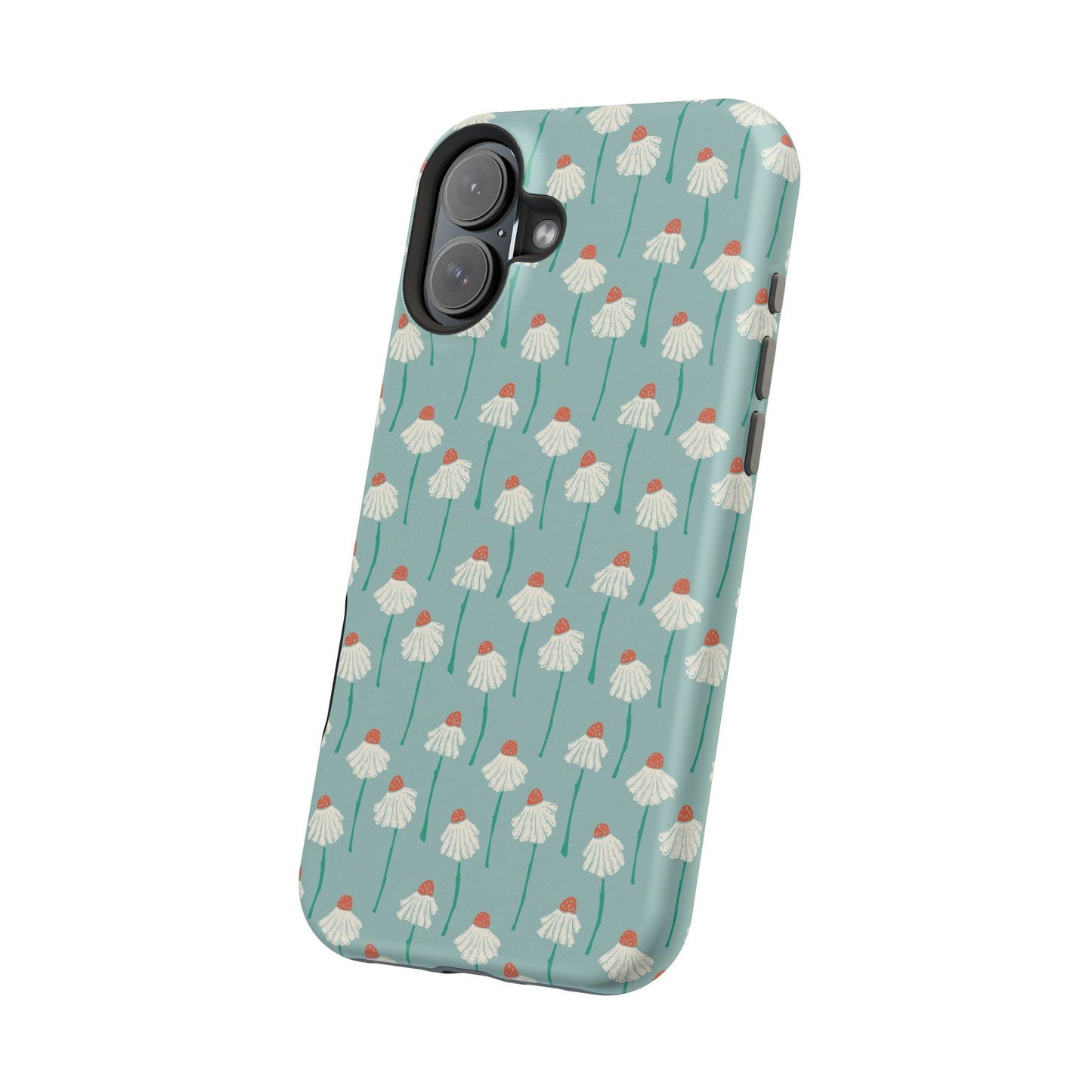 Cute White Floral Phone Case – Minimal Flower Aesthetic Case for iPhone & Samsung Galaxy