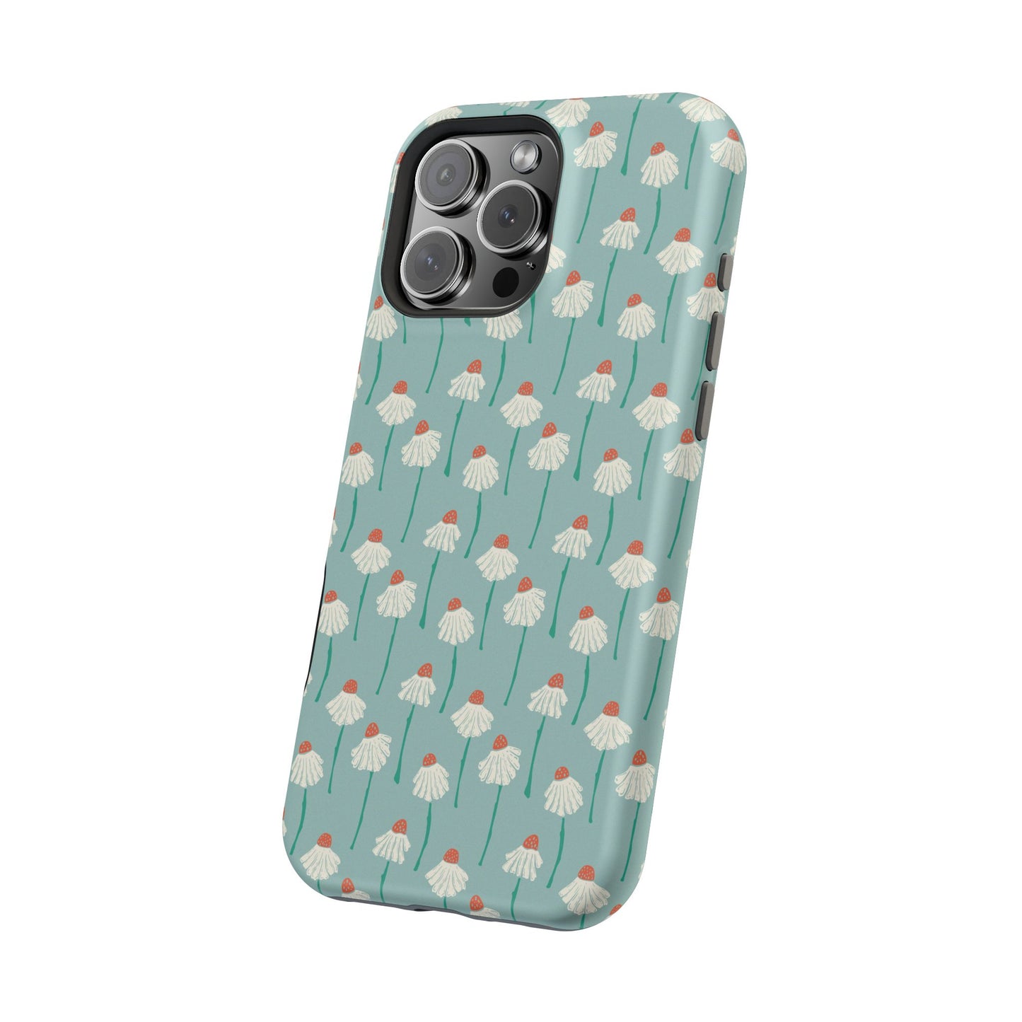 Cute White Floral Phone Case – Minimal Flower Aesthetic Case for iPhone & Samsung Galaxy