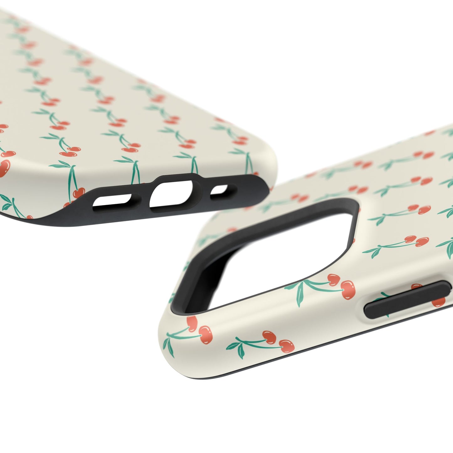 Coquette Cherry Phone Case – Cute Red Fruit Aesthetic Case for iPhone & Samsung Galaxy