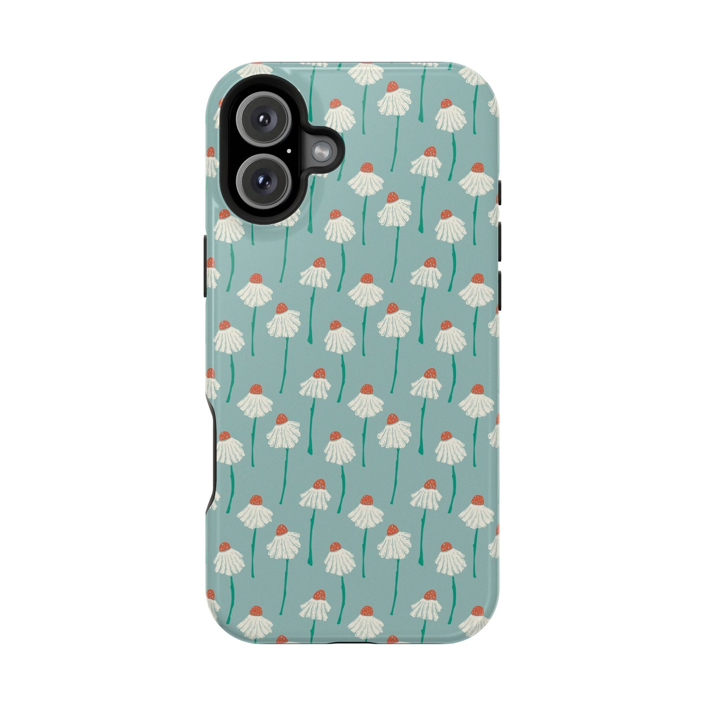 Cute White Floral Phone Case – Minimal Flower Aesthetic Case for iPhone & Samsung Galaxy