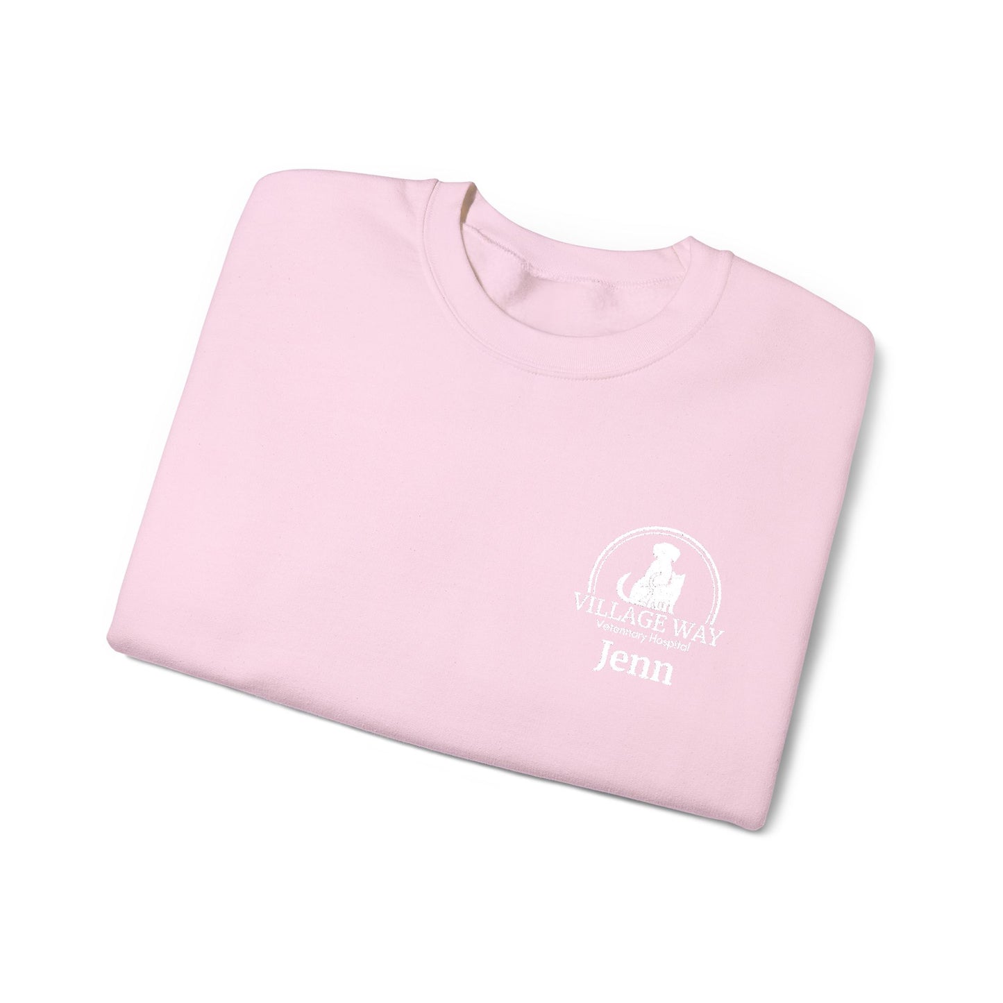 Village Way Vet Custom Name Crewneck Sweatshirt