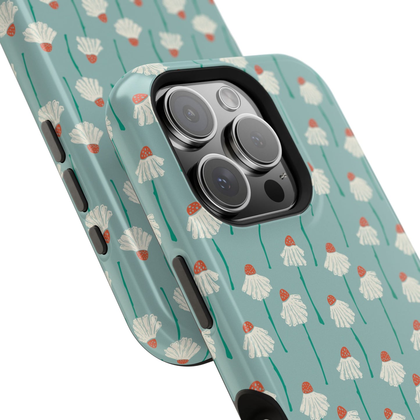 Cute White Floral Phone Case – Minimal Flower Aesthetic Case for iPhone & Samsung Galaxy