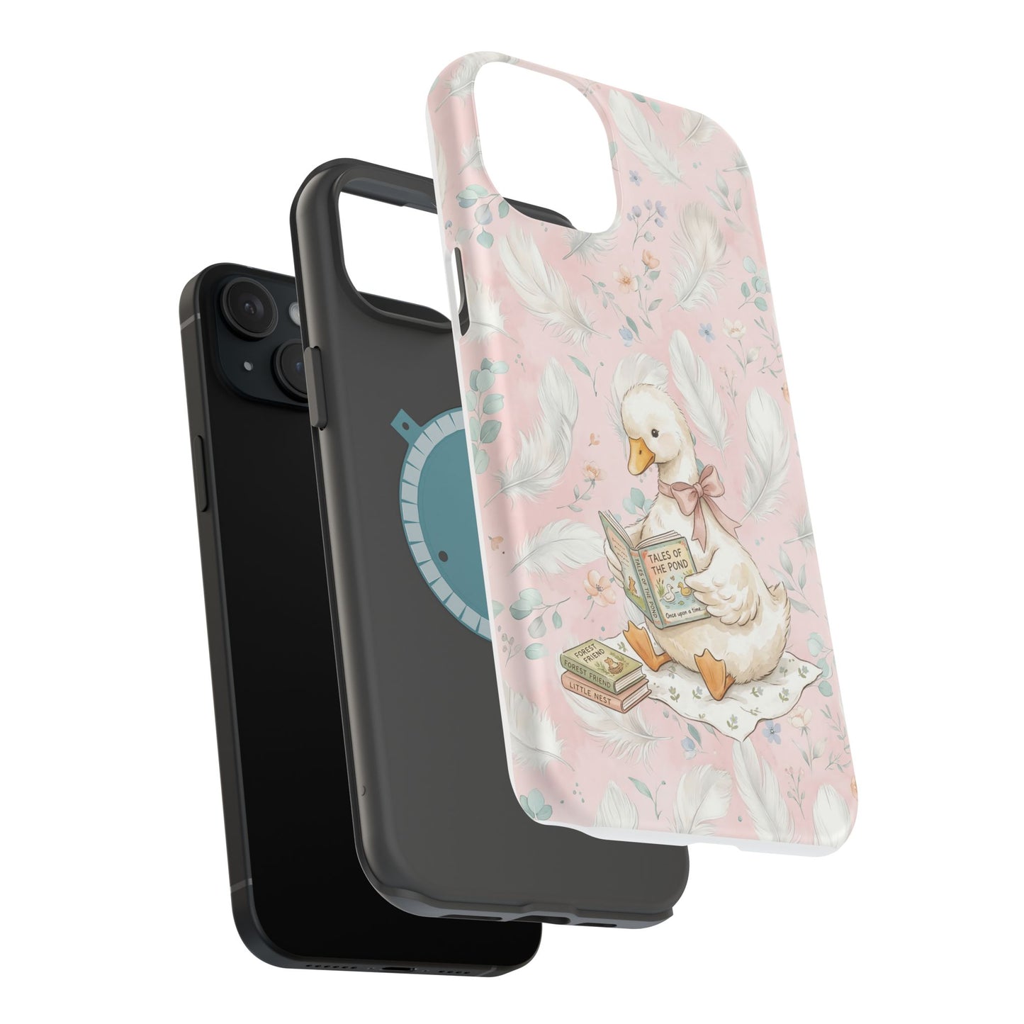 Coquette Goose Phone Case – Girly Goose Bow Aesthetic Case for iPhone & Samsung Galaxy