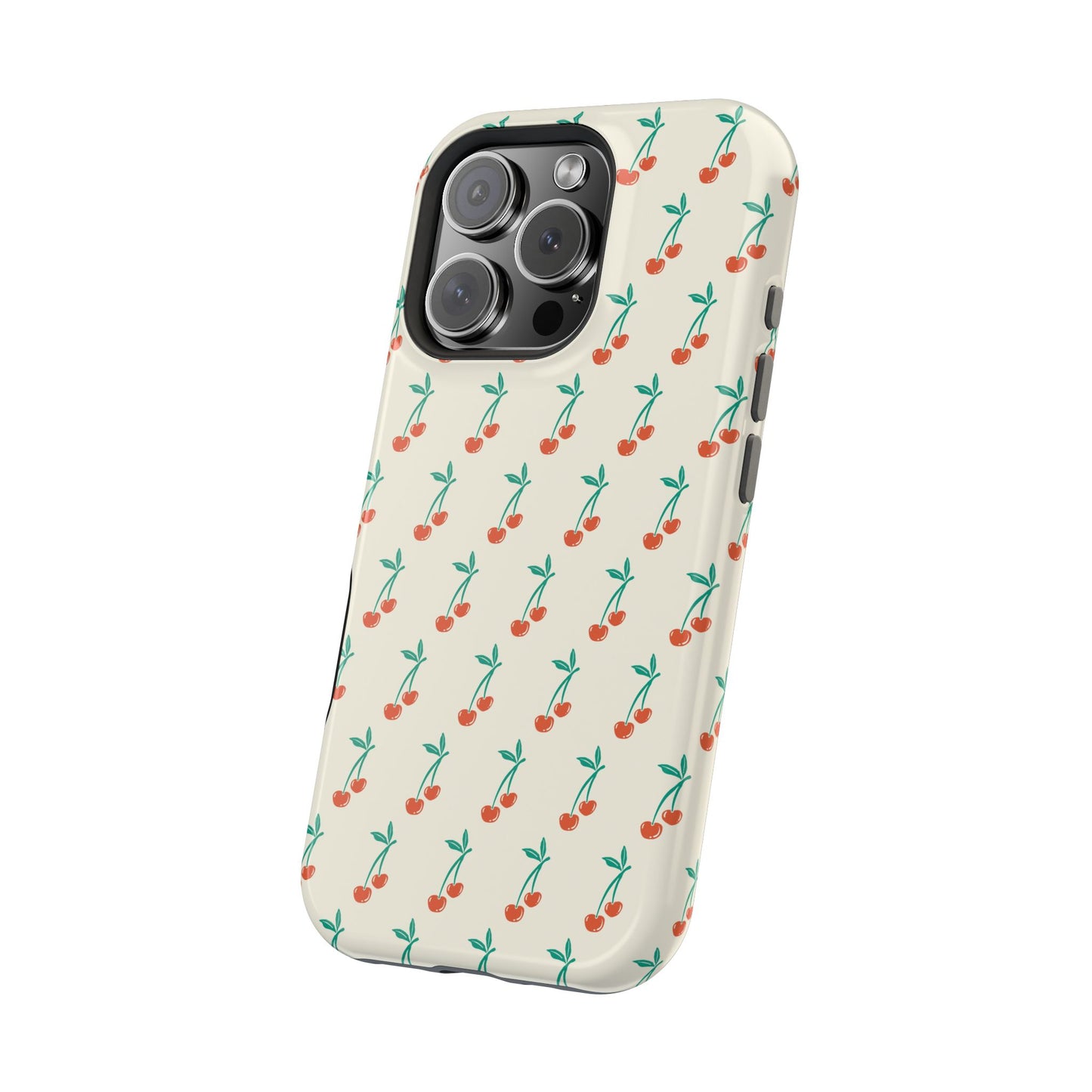 Coquette Cherry Phone Case – Cute Red Fruit Aesthetic Case for iPhone & Samsung Galaxy
