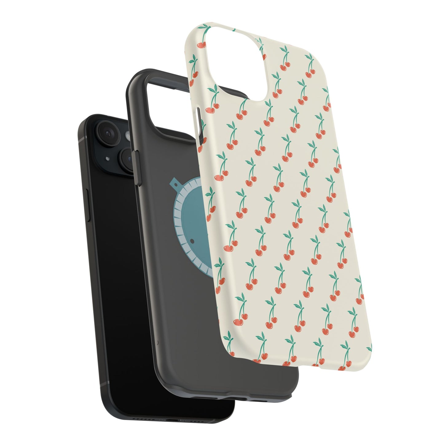 Coquette Cherry Phone Case – Cute Red Fruit Aesthetic Case for iPhone & Samsung Galaxy