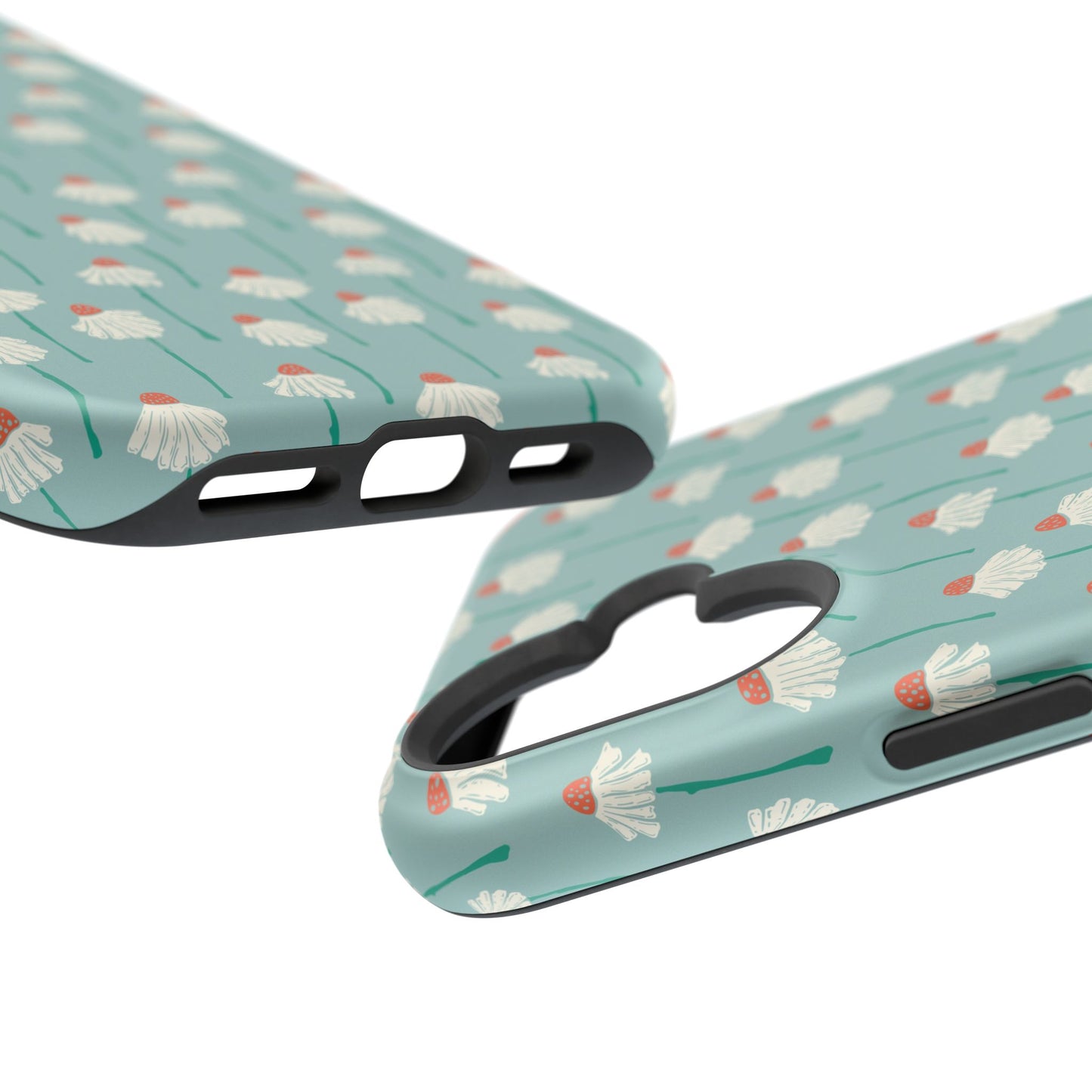 Cute White Floral Phone Case – Minimal Flower Aesthetic Case for iPhone & Samsung Galaxy