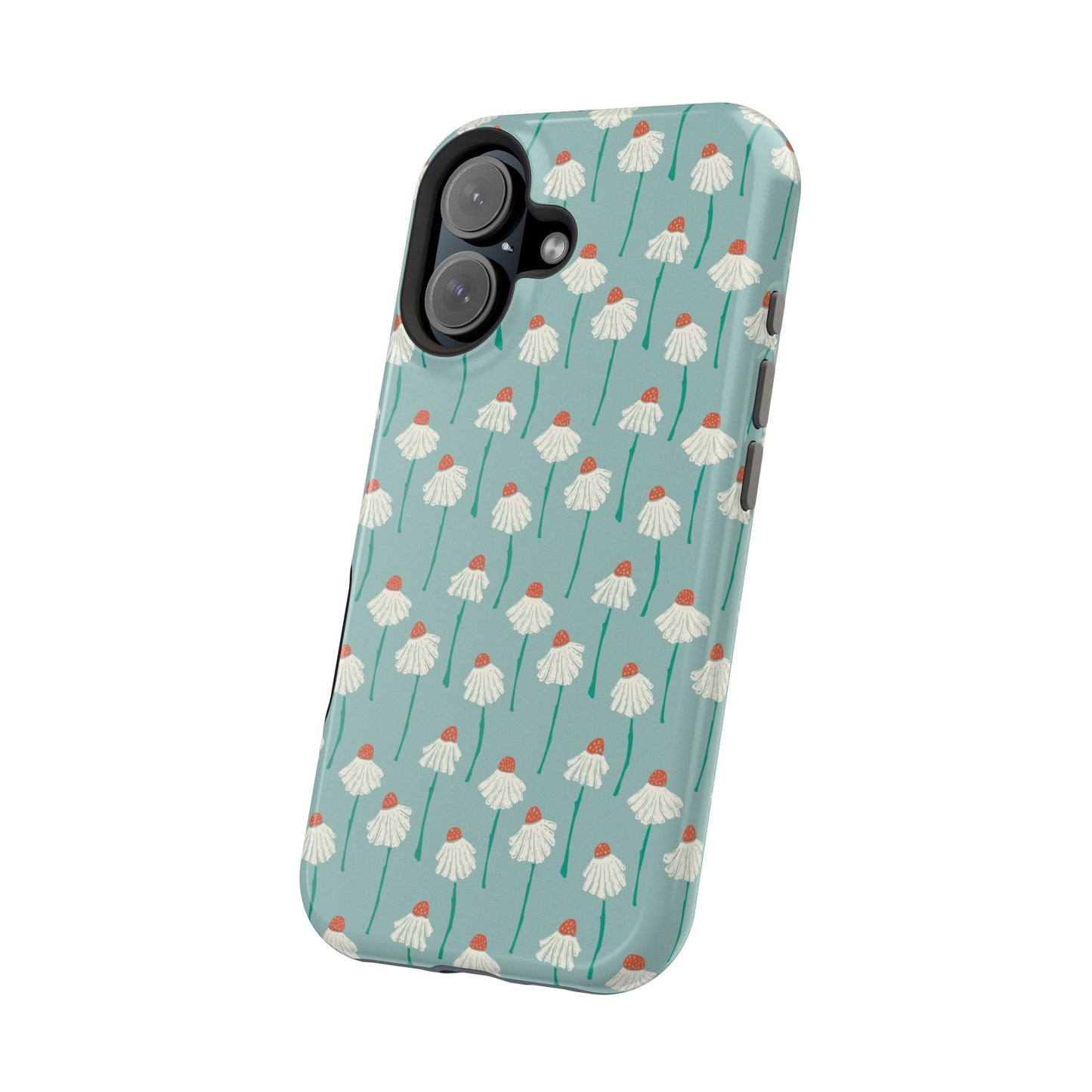 Cute White Floral Phone Case – Minimal Flower Aesthetic Case for iPhone & Samsung Galaxy
