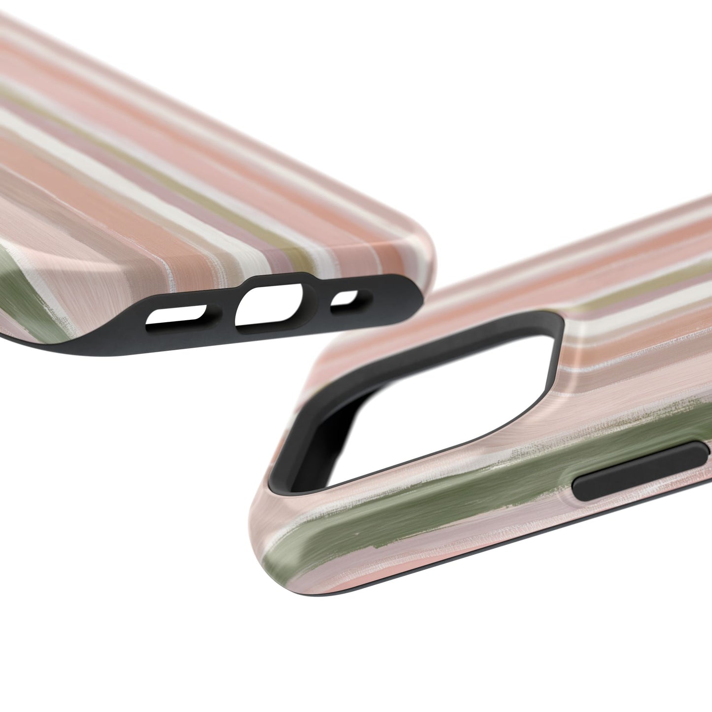 Coquette Pink Stripe Phone Case – Cute Aesthetic Striped Case for iPhone & Samsung Galaxy
