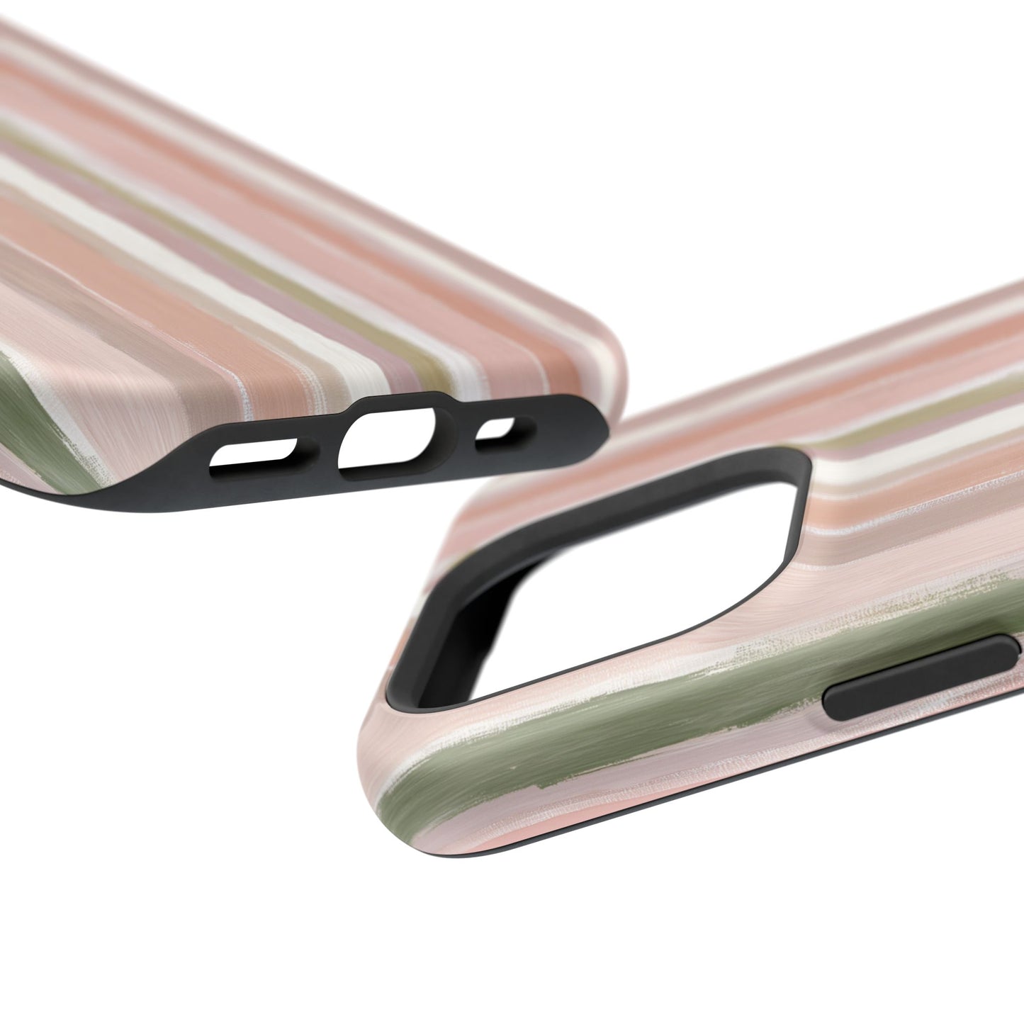 Coquette Pink Stripe Phone Case – Cute Aesthetic Striped Case for iPhone & Samsung Galaxy