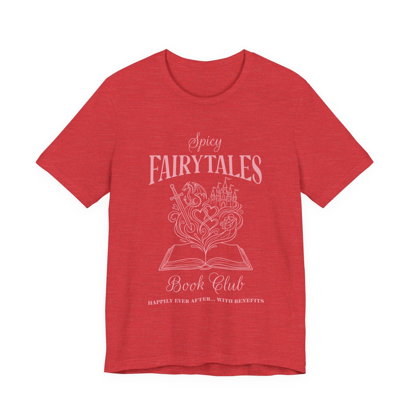 Spicy Fairytales Book Club T-Shirt – BookTok Romance Reader Graphic Tee on Bella Canvas