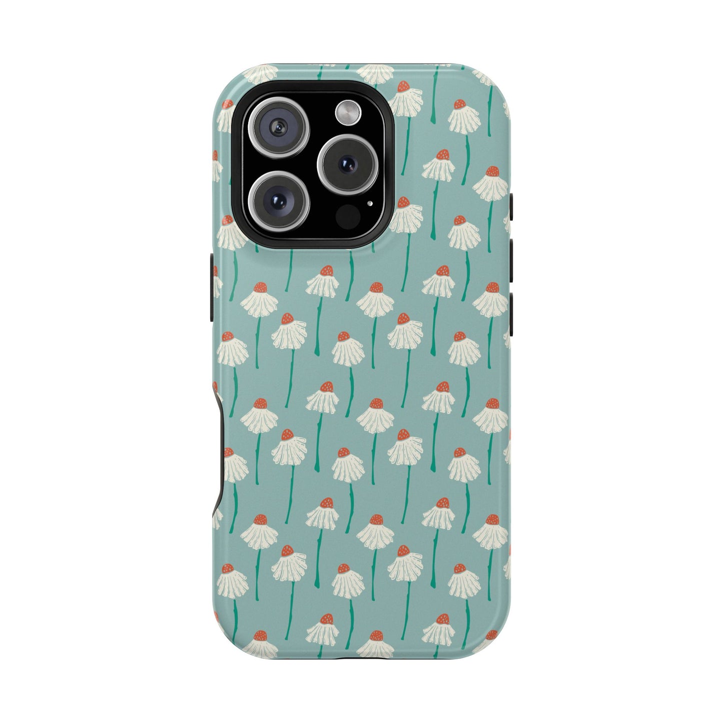 Cute White Floral Phone Case – Minimal Flower Aesthetic Case for iPhone & Samsung Galaxy