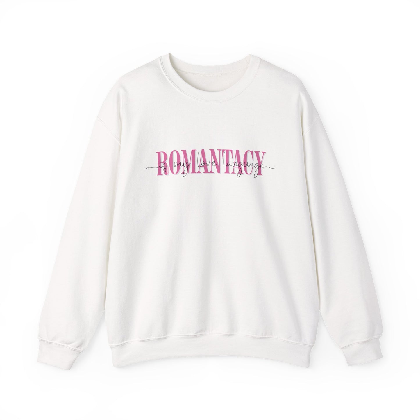 Romantasy Sweatshirt – “Romantasy Is My Love Language” Bookish Graphic Crewneck on Gildan