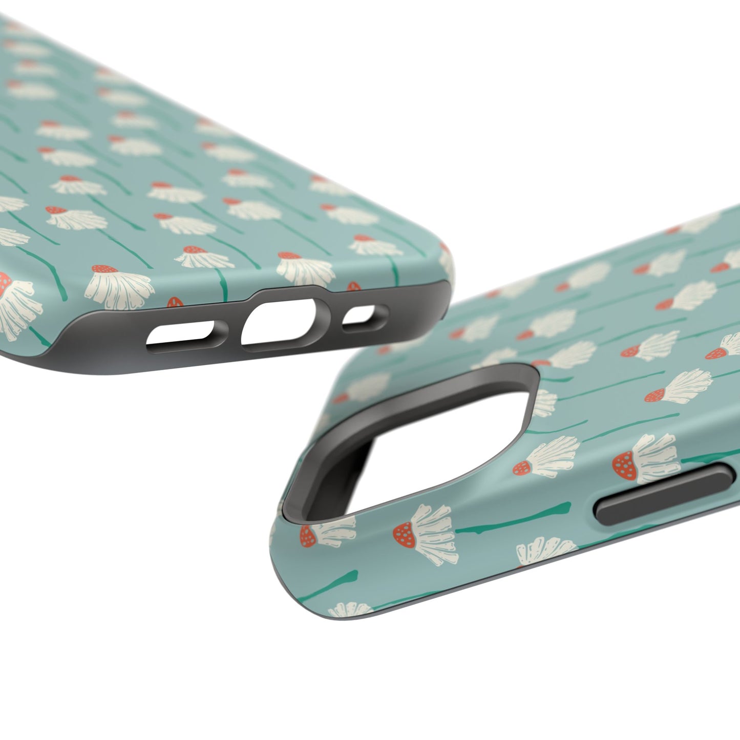 Cute White Floral Phone Case – Minimal Flower Aesthetic Case for iPhone & Samsung Galaxy
