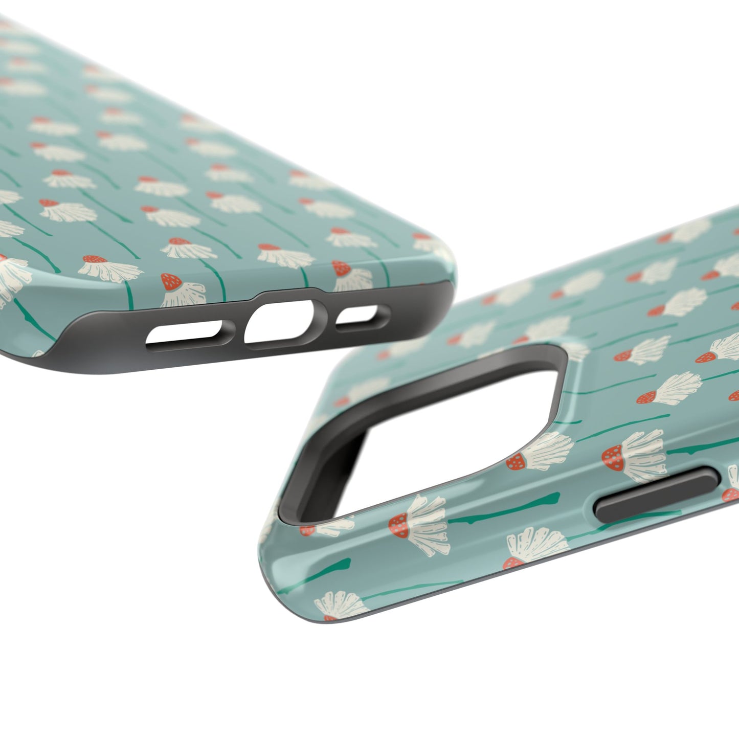 Cute White Floral Phone Case – Minimal Flower Aesthetic Case for iPhone & Samsung Galaxy
