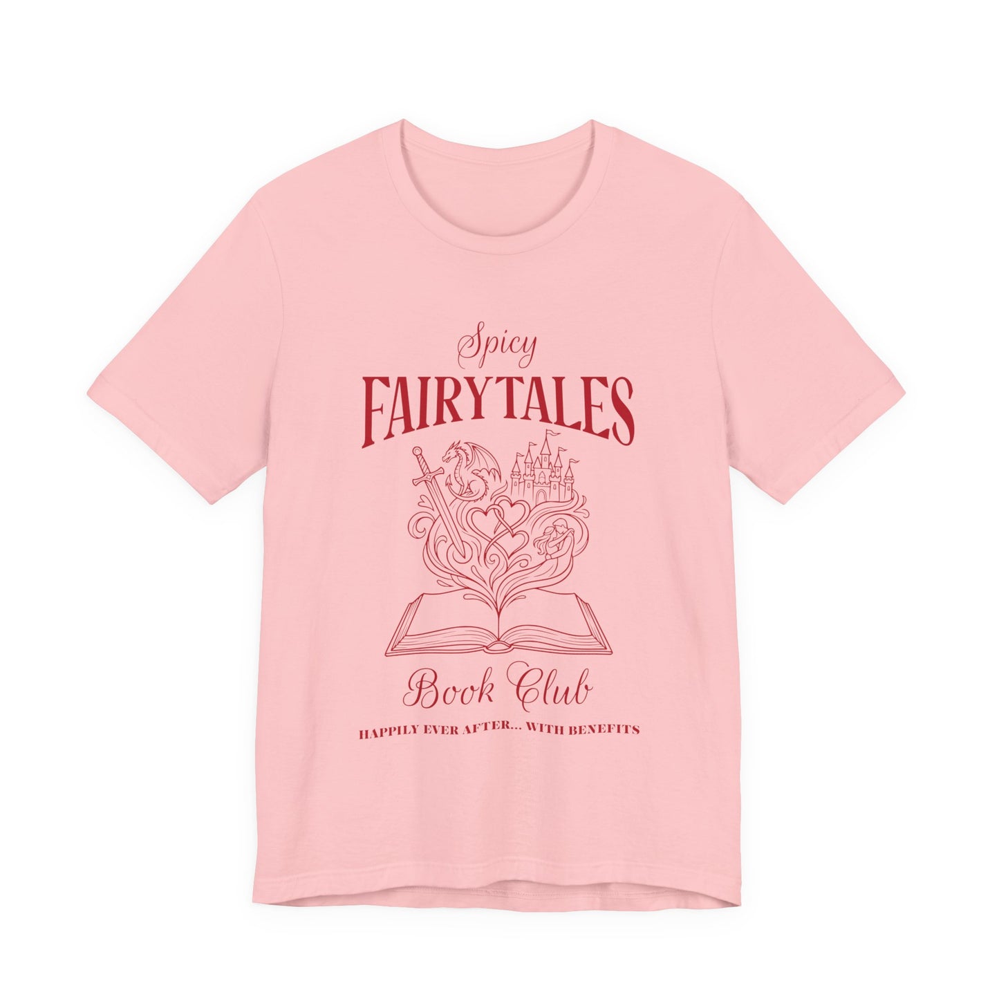 Spicy Fairytales Book Club T-Shirt – BookTok Romance Reader Graphic Tee on Bella Canvas
