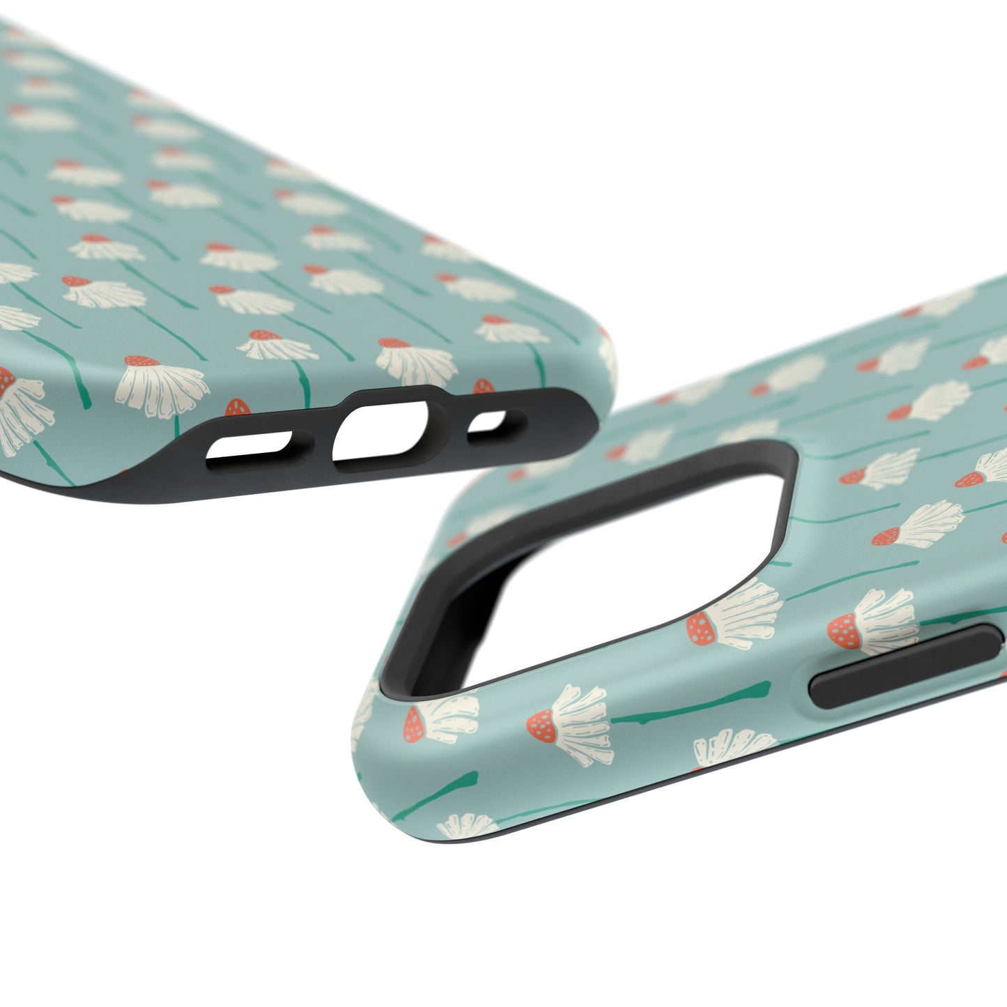 Cute White Floral Phone Case – Minimal Flower Aesthetic Case for iPhone & Samsung Galaxy