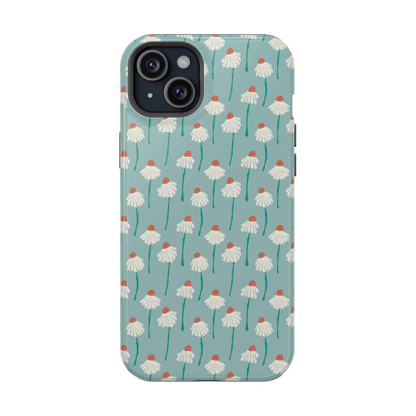 Cute White Floral Phone Case – Minimal Flower Aesthetic Case for iPhone & Samsung Galaxy