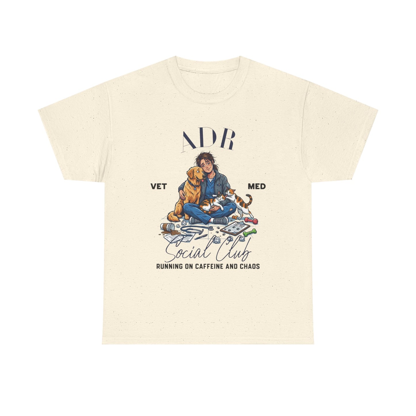 Veterinary T-Shirt – “ADR Social Club” Funny Vet Med Graphic Tee on Gildan for Vet Techs
