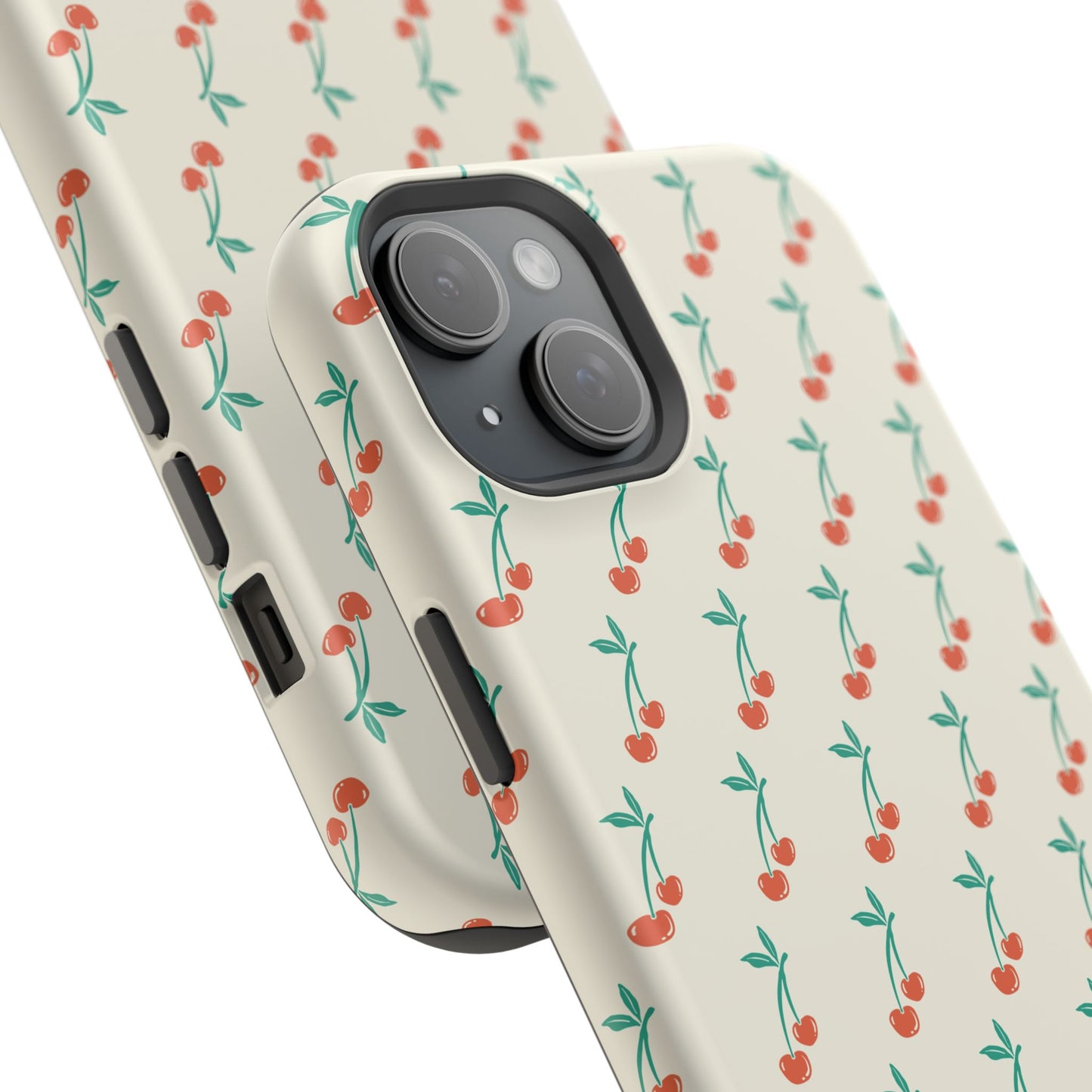 Coquette Cherry Phone Case – Cute Red Fruit Aesthetic Case for iPhone & Samsung Galaxy