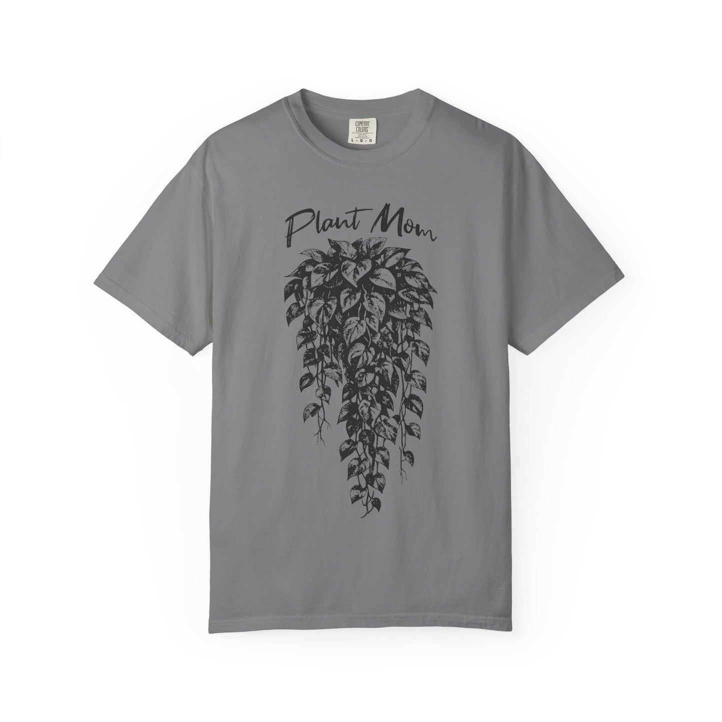 Cottagecore Plant Mom T-Shirt – Pothos Plant Graphic Tee on Comfort Colors for Plant Lovers