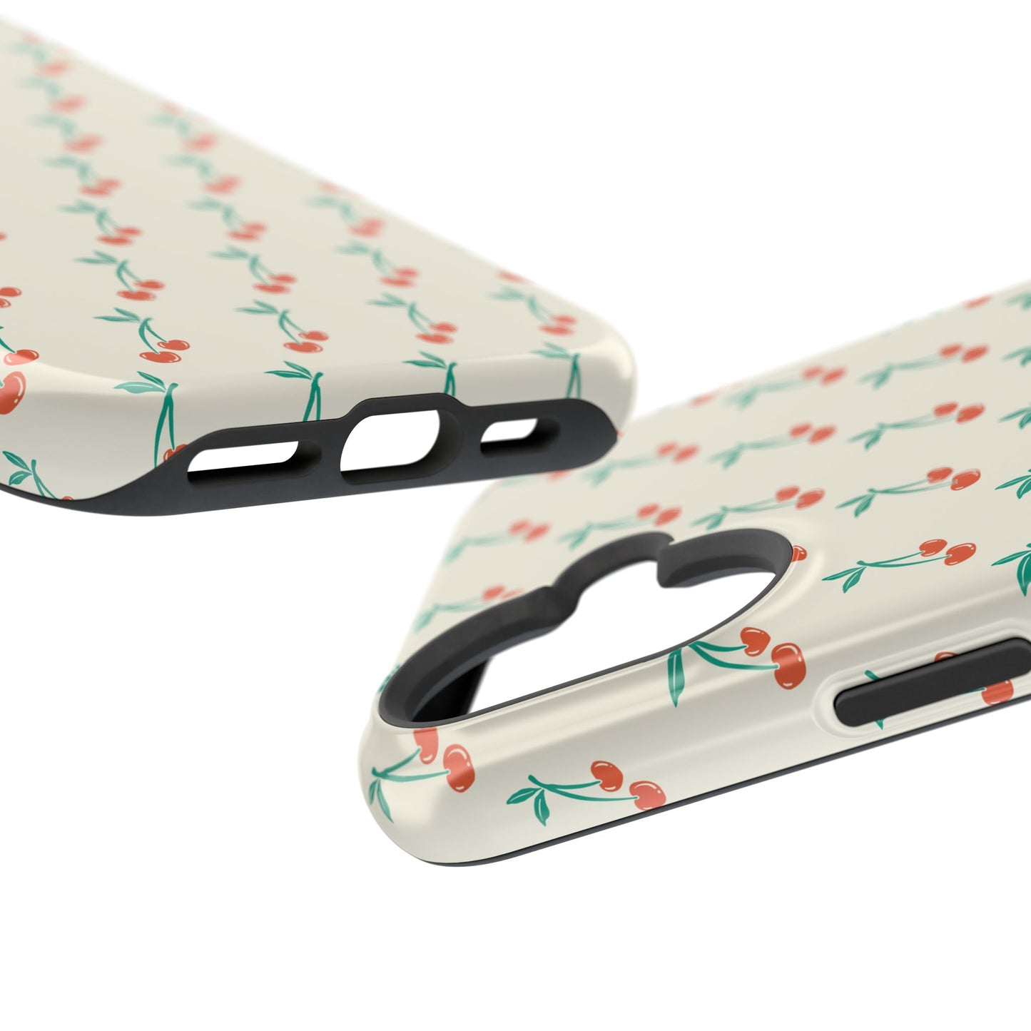 Coquette Cherry Phone Case – Cute Red Fruit Aesthetic Case for iPhone & Samsung Galaxy