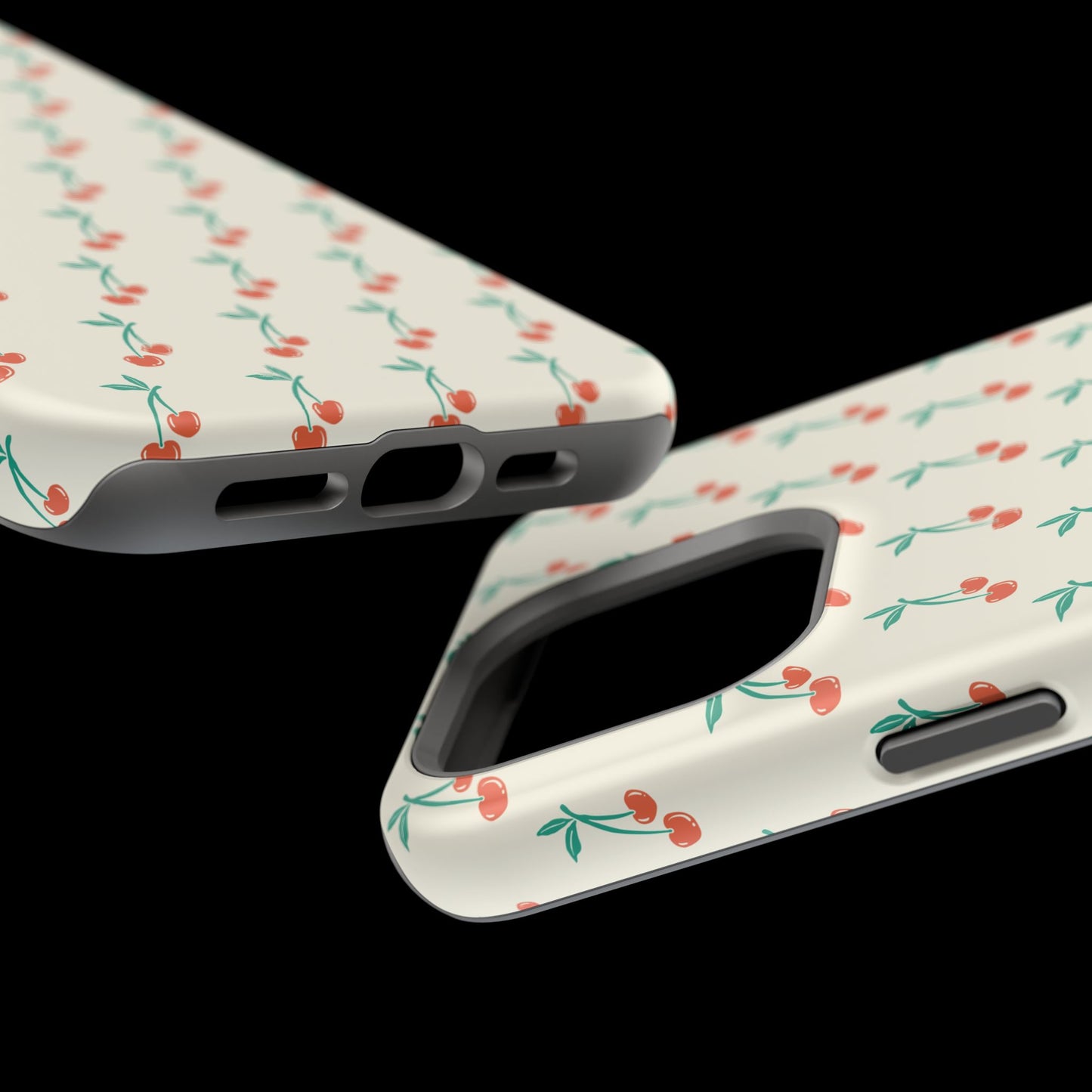 Coquette Cherry Phone Case – Cute Red Fruit Aesthetic Case for iPhone & Samsung Galaxy